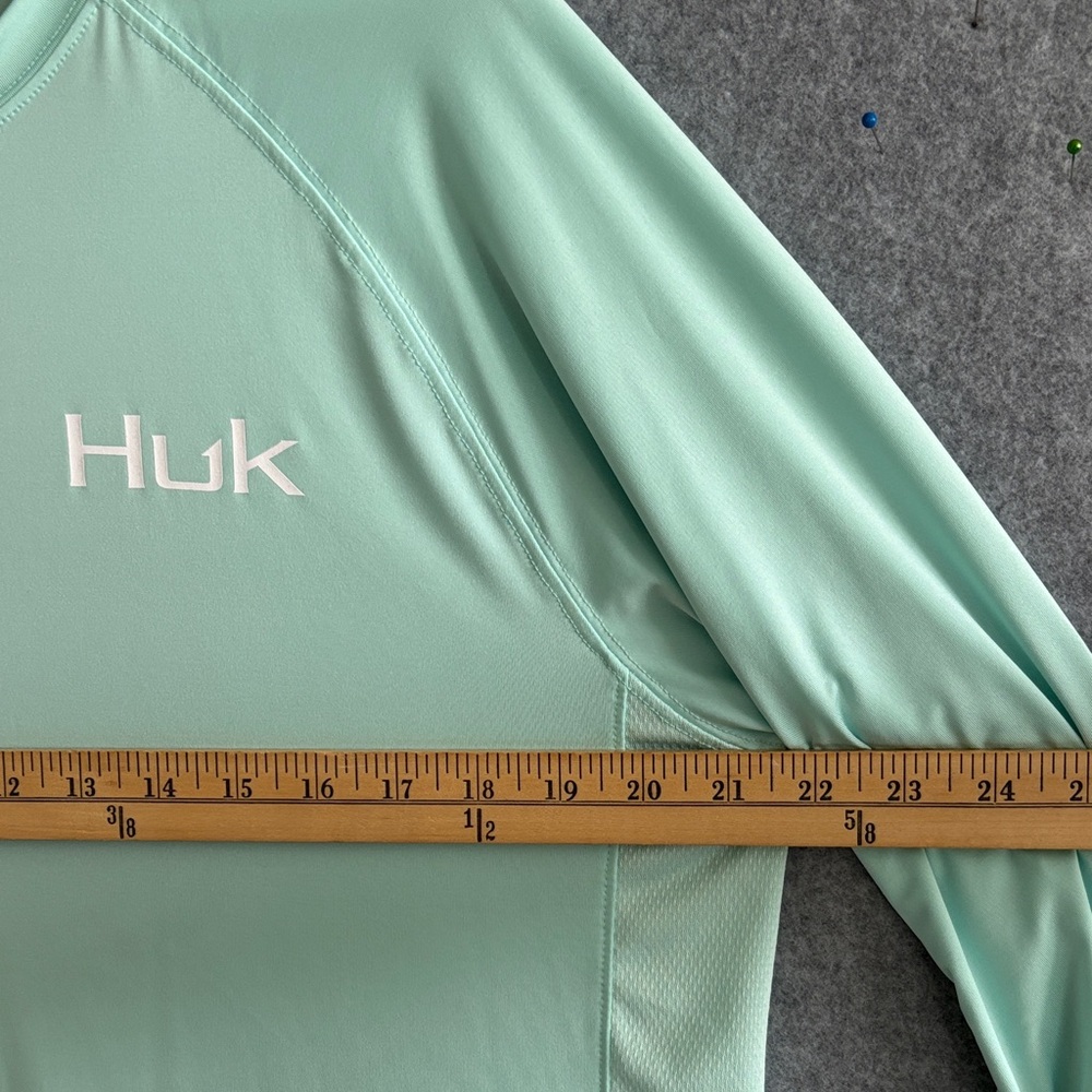 Huk Performance Fabric Shirt M Seafoam - Picture 5 of 7
